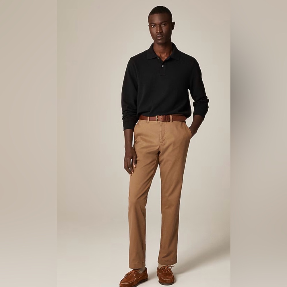 J.Crew Men’s Brown Chino Pants 34x32 Straight New With Tags Never Worn